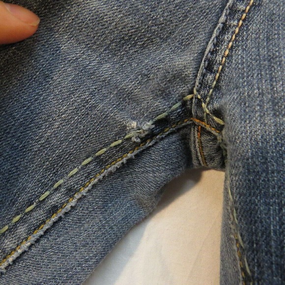 Petrol Bekah Distressed Jeans w Heavy Stitching Size 6 W28‎ L32 see desc. photos - Picture 4 of 4